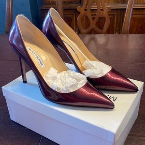 Burgundy Manolo Blahnik Pumps